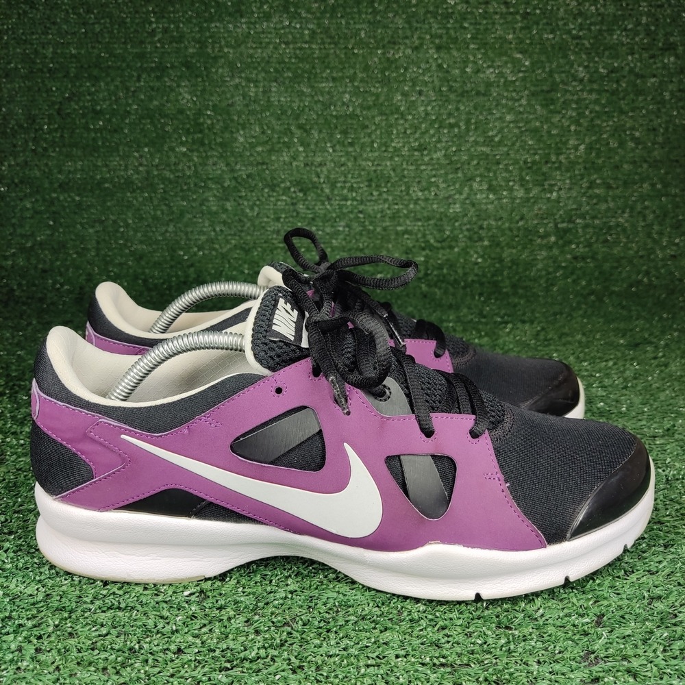 Nike Sneakers Women 11 Purple Black Training 599553-014 Low‎ Top Athletic Shoes